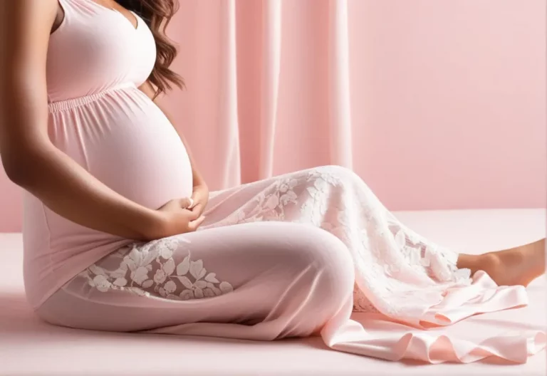 Como engravidar de menina - Grávida acariciando a barriga a espera de uma menina