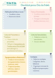 Calculadora de Fraldas - Chá de Bebê - CheckList pagina 1