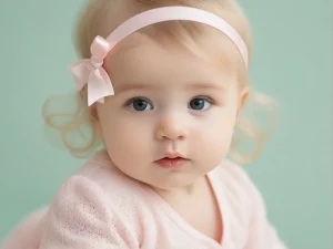 Bebê sorrindo com o nome Maya Isabella