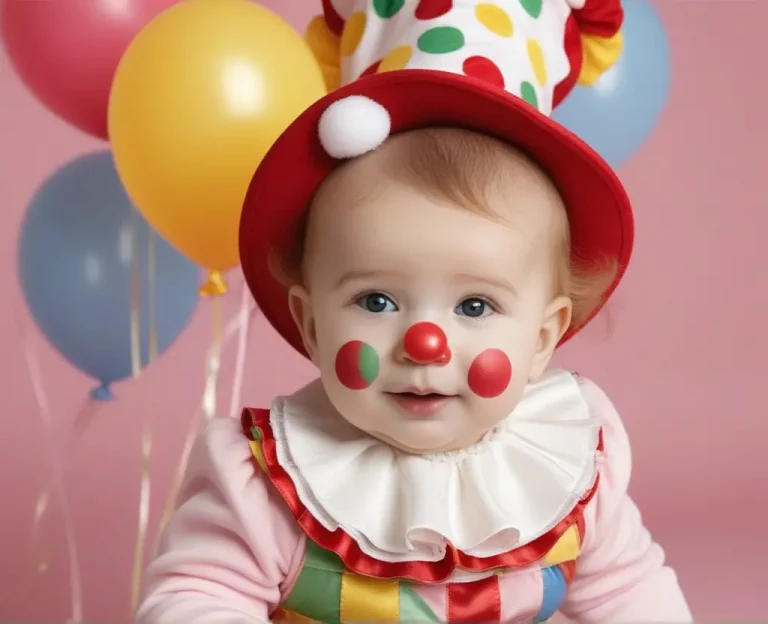 Variedade de fantasias de carnaval para bebês, incluindo pirata, sereia, astronauta e gatinha, prontas para o Carnaval de 2024." Título: "Carnaval em Miniatura: 15 Fantasias Encantadoras para Bebês em 2024