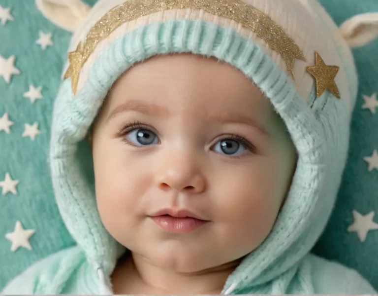 Bebê adormecido com o nome Benicio Mateus