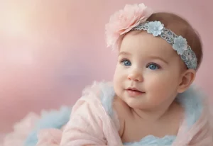 Valentina: Encanto e Graça - Bebê posando com um olhar cativante