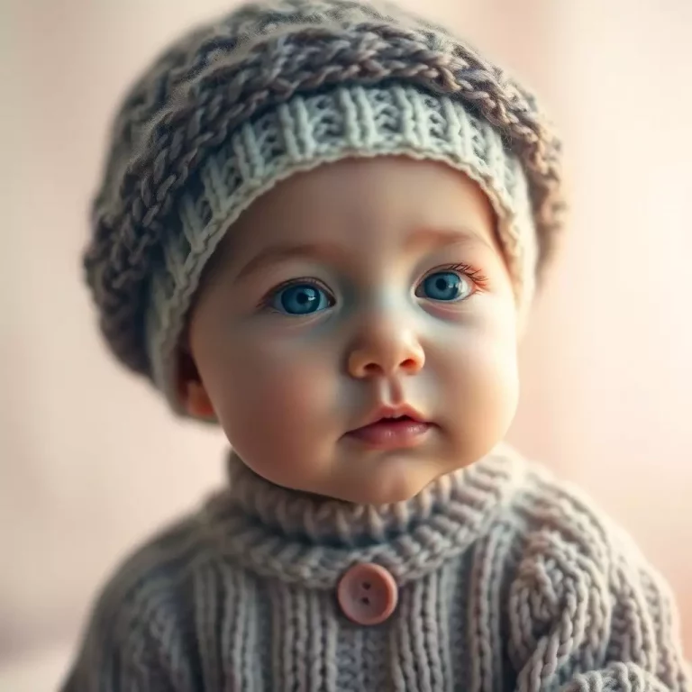 Bebê olhando curioso para uma câmera, simbolizando nomes que combinam com Zacarias.