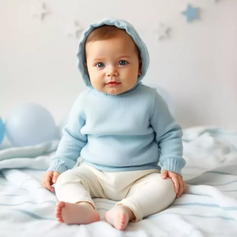 Bebê com roupinha formal, sugerindo nomes que combinam com Bartolomeu
