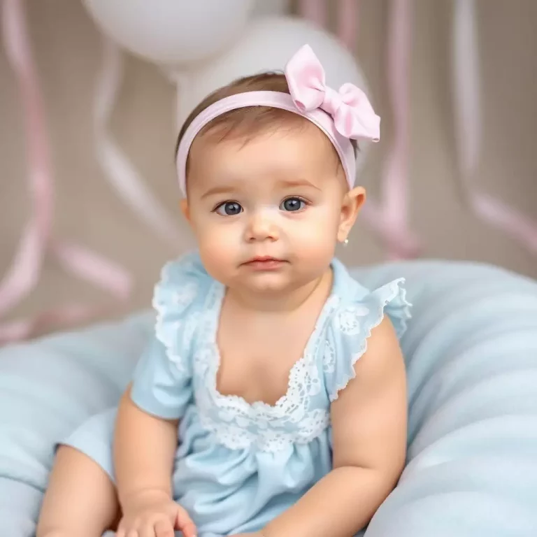 Bebê fofo com nome Cecília, rodeado de opções que tornam o nome ainda mais encantador.