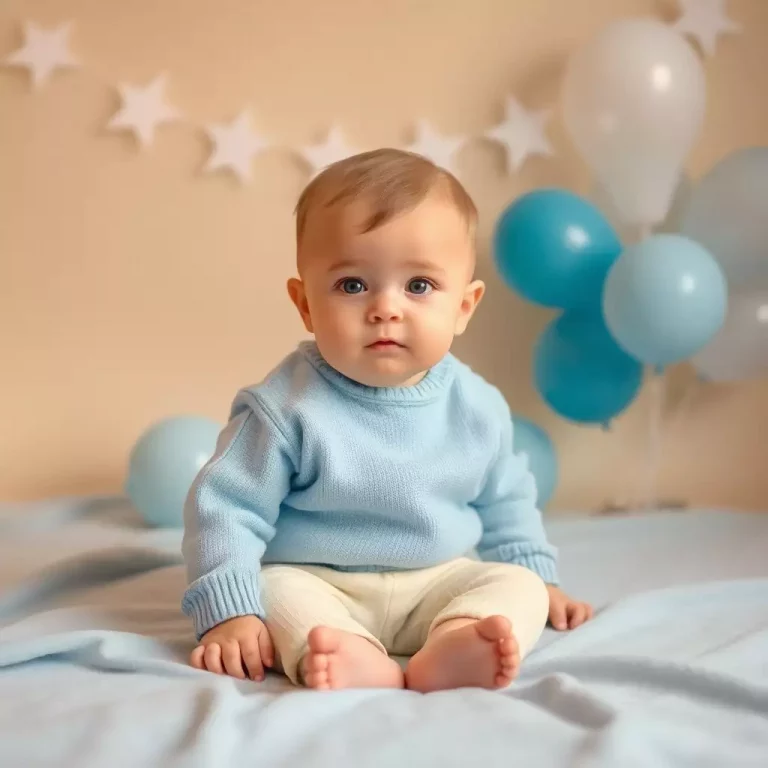 Bebê William rindo enquanto brinca com outros bebês