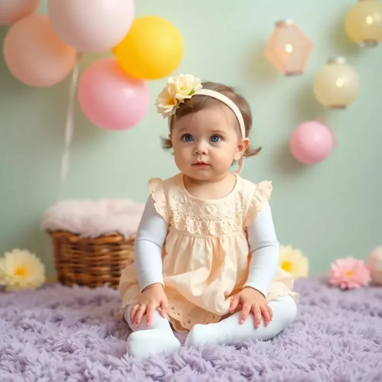 Bebê adorável com nome Vanessa, com combinações que realçam seu charme.