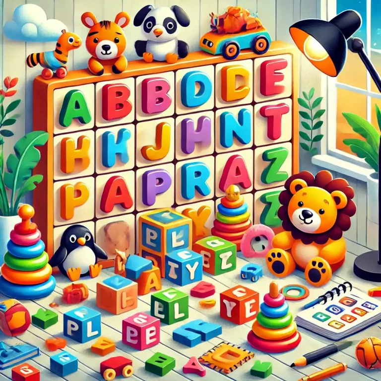Caça-palavras infantil educativo com letras grandes e coloridas. Jogo interativo para crianças aprenderem brincando, disponível online e para impressão em PDF
