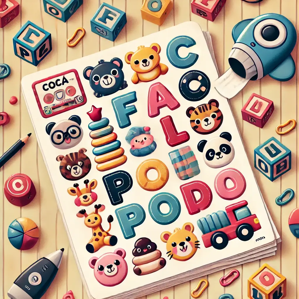 Caça-palavras fácil com letras grandes e coloridas, ideal para iniciantes e crianças. Jogo educativo para aprender novas palavras de forma interativa