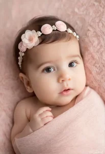 bebê envolta em luz suave refletindo o significado emocional de Alicia