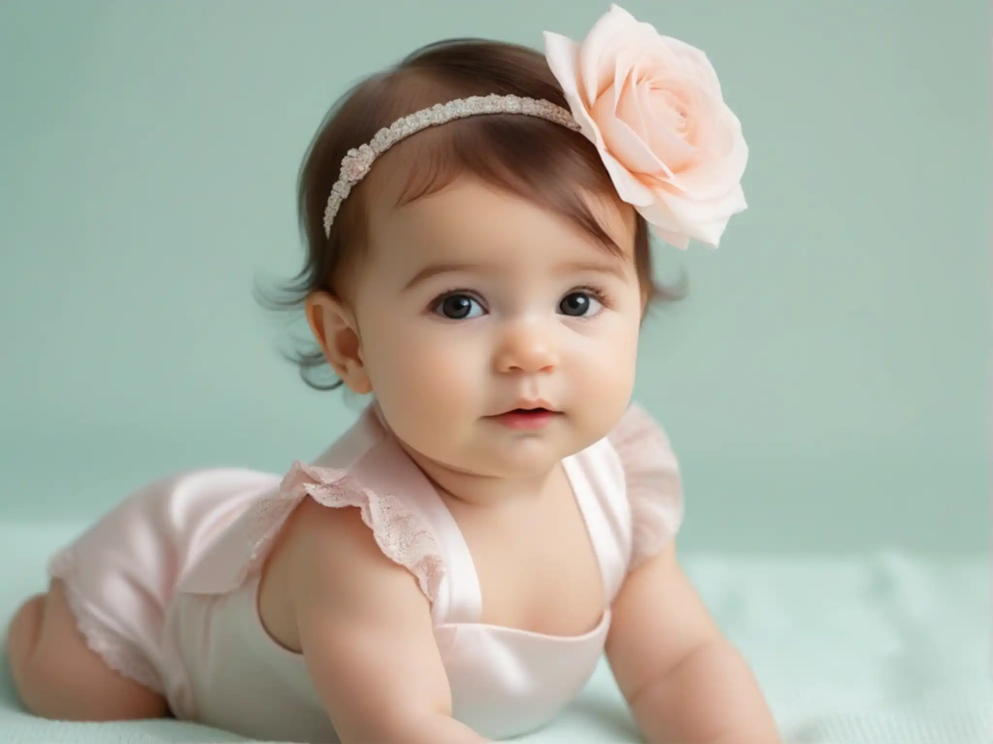 bebê enrolada em manta rosa clara simbolizando doçura e paz